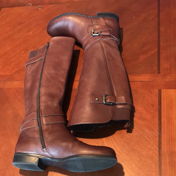 Naturalizer brown leather riding boots size 7.5M - Picture 12 of 16